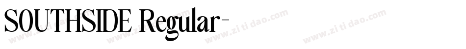 SOUTHSIDE Regular字体转换